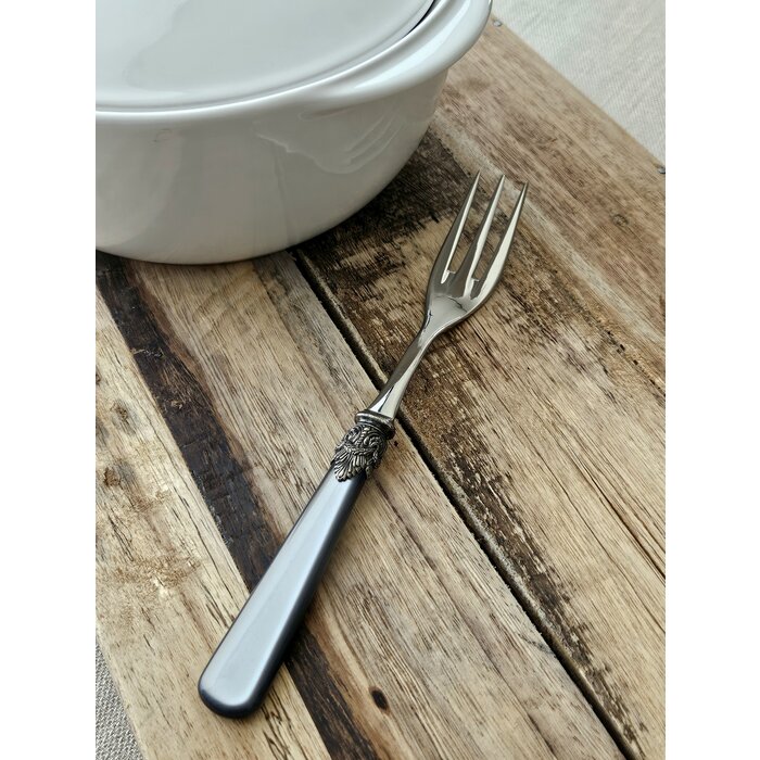 Serving fork, Gray (mother-of-pearl sheen)