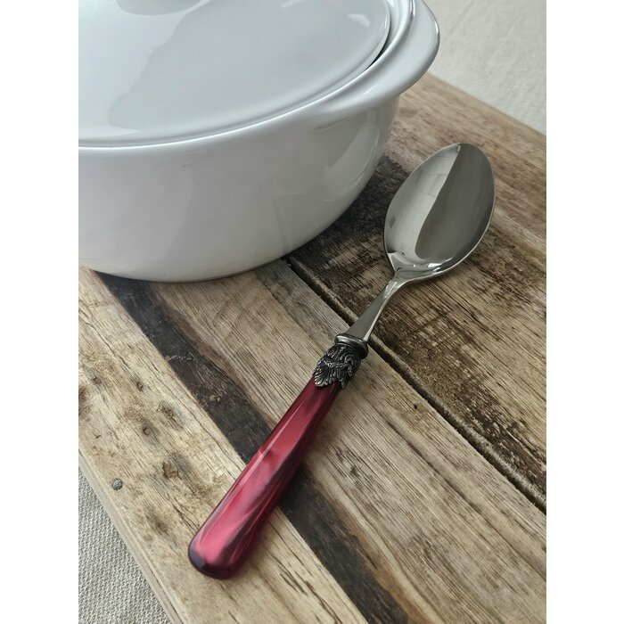 Cuchara para servir, Rojo (nácar)