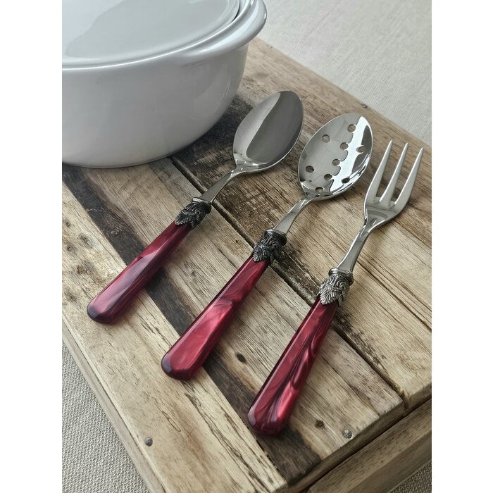 Serving spoon, Red (mother-of-pearl)
