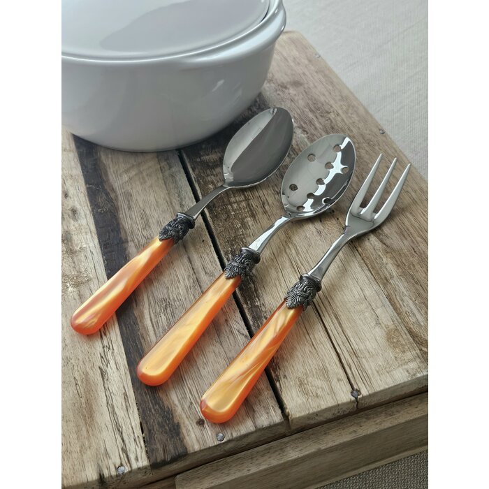 Fourchette de service, Orange (éclat nacré)