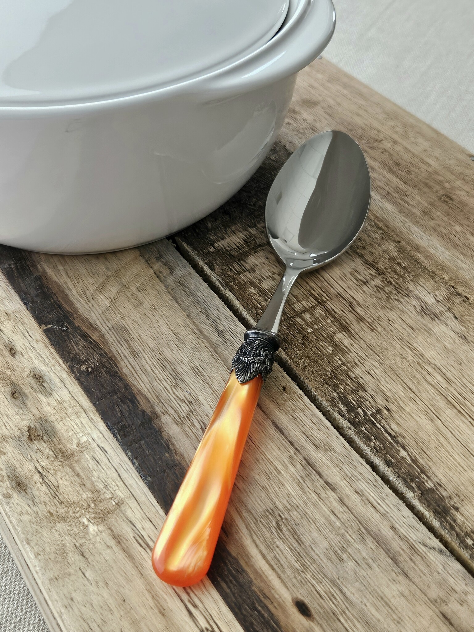 Servierlöffel, Orange (perlmuttglanz)