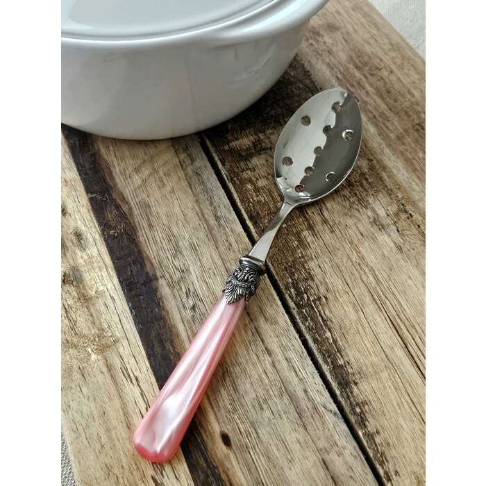 Slotted serving spoon, Pink (mother-of-pearl sheen)