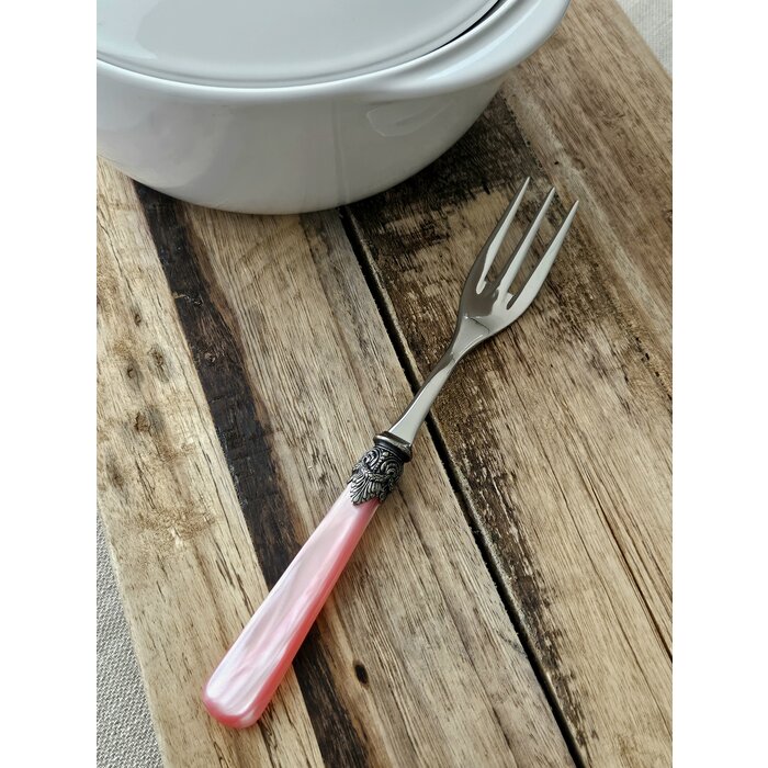 Serving fork, Pink (mother-of-pearl)