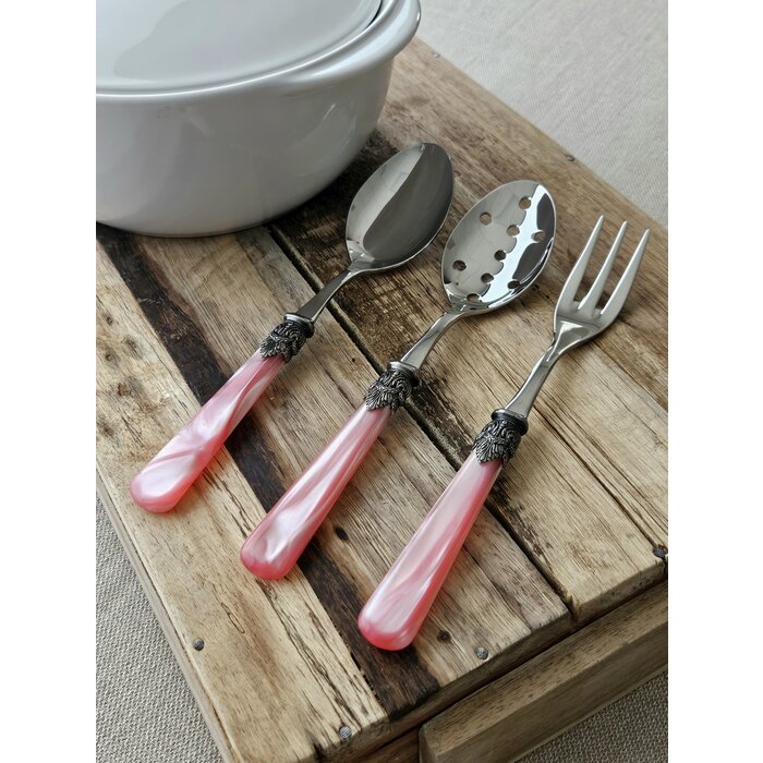 Tenedor para servir, Rosa (nácar)