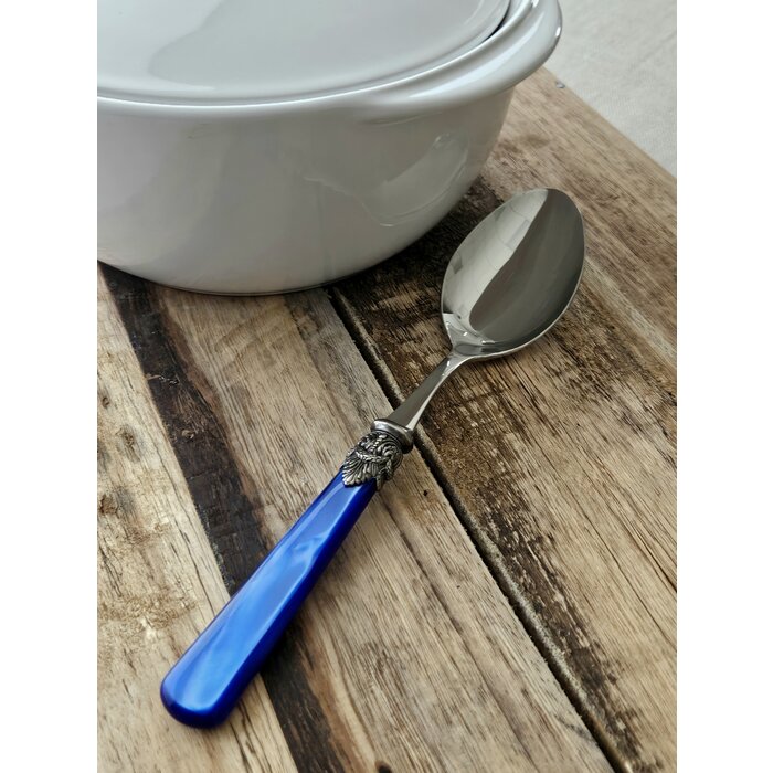 Serving spoon, Blue (mother-of-pearl)