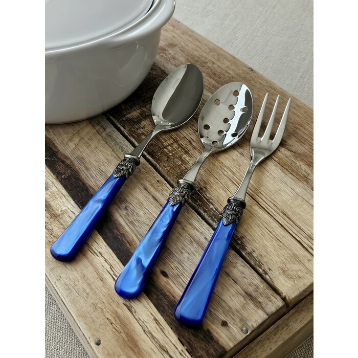 Serving spoon, Blue (mother-of-pearl)