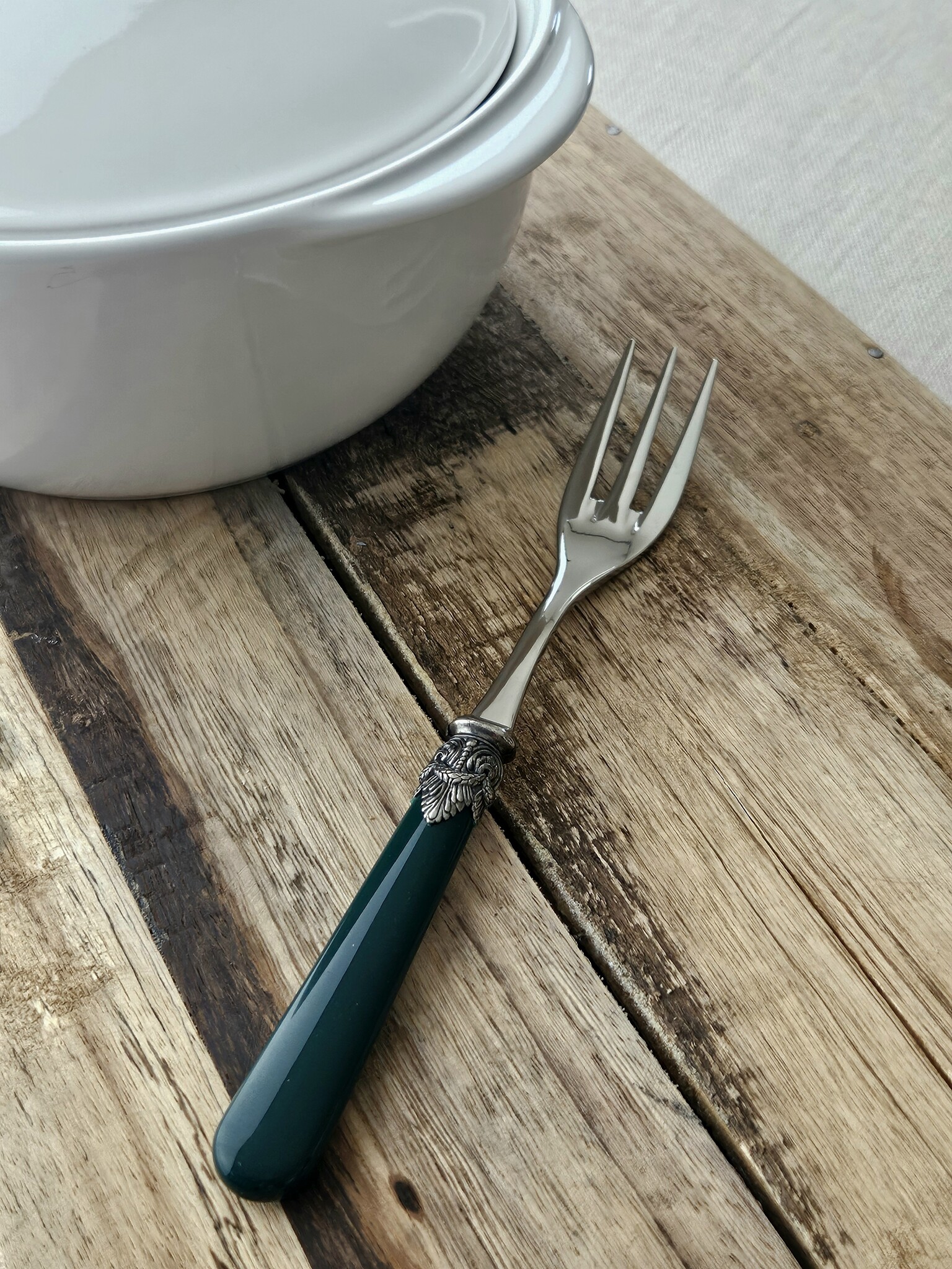 Fourchette de service, Vert (uni)