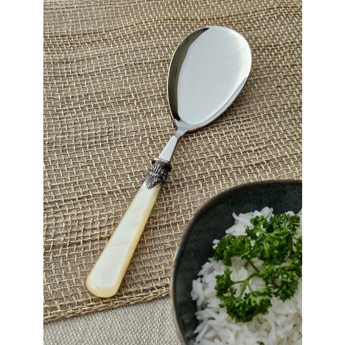 Rice serving spoon, Ivory (mother-of-pearl)