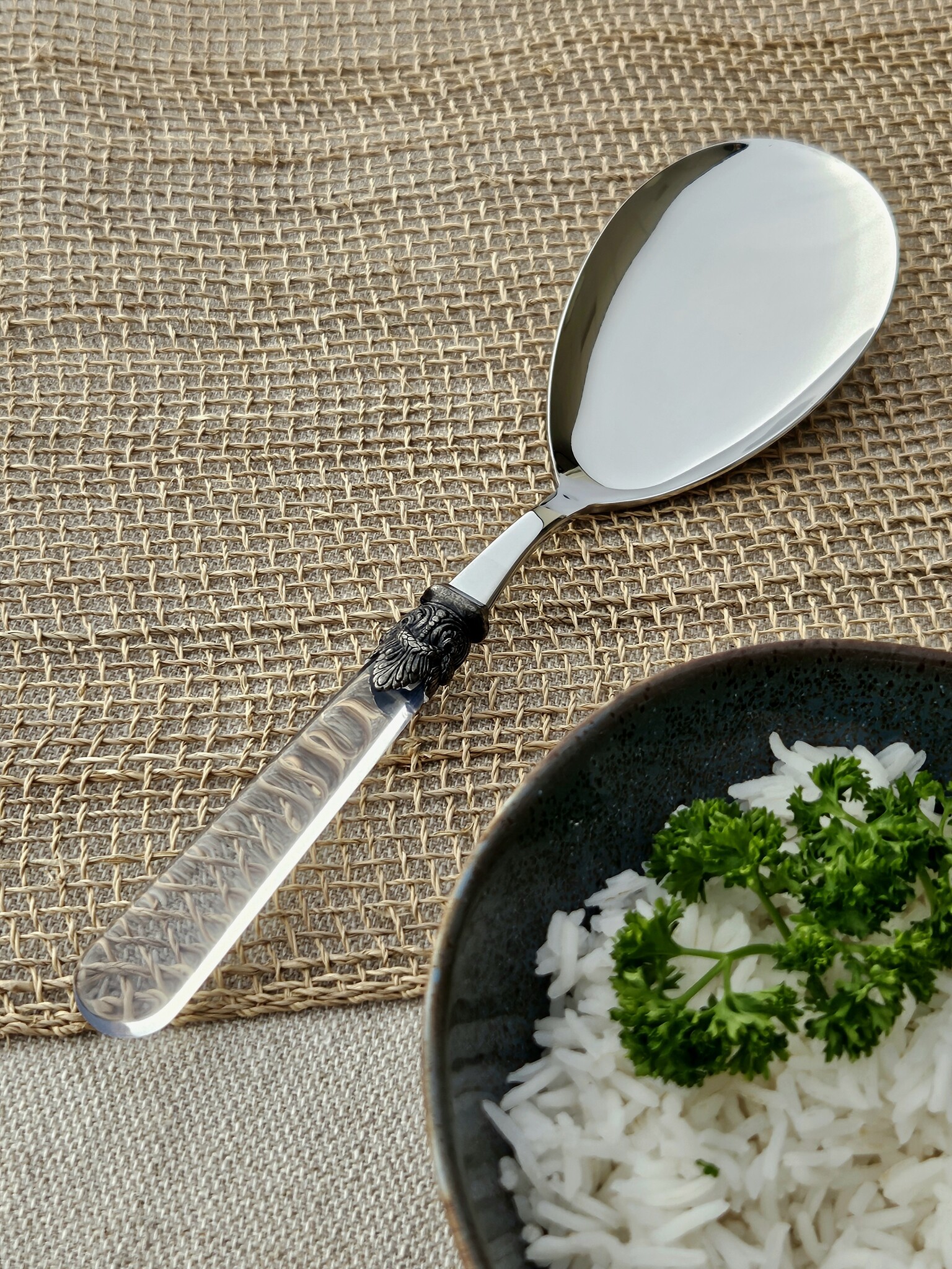 Cuillère à riz, Transparent