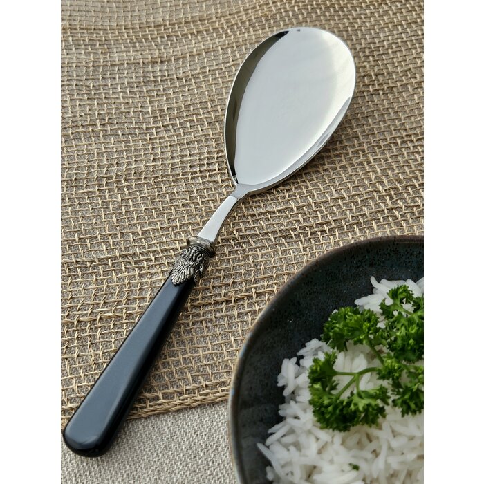 Rice serving spoon, Black (mother-of-pearl sheen)