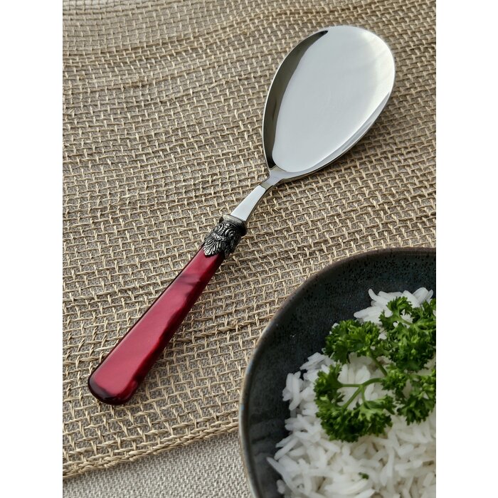 Rice serving spoon, Red (mother-of-pearl)