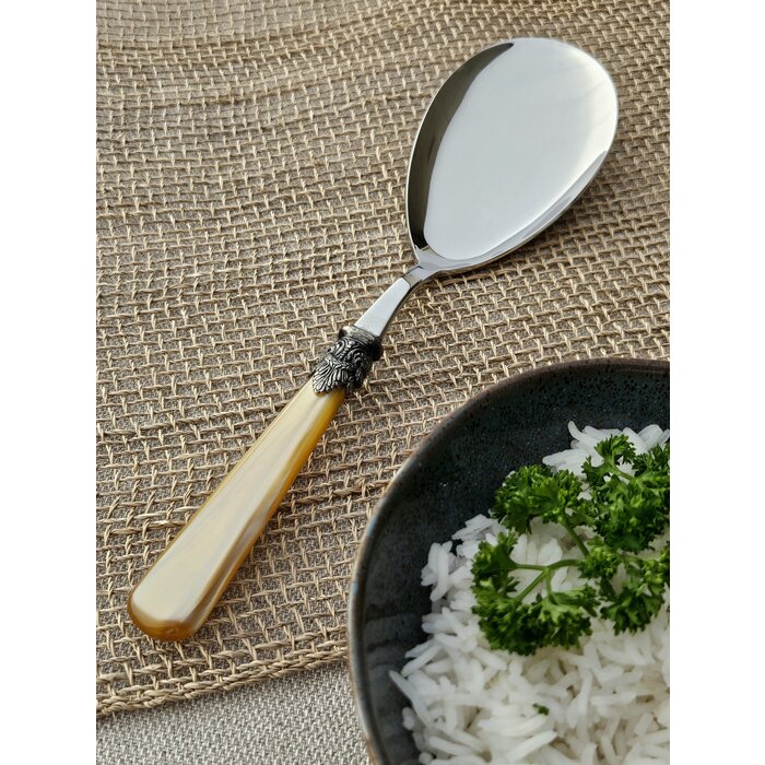 Rice serving spoon, Honey Gold (mother-of-pearl)