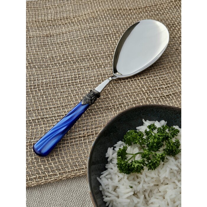 Rice serving spoon, Blue (mother-of-pearl)