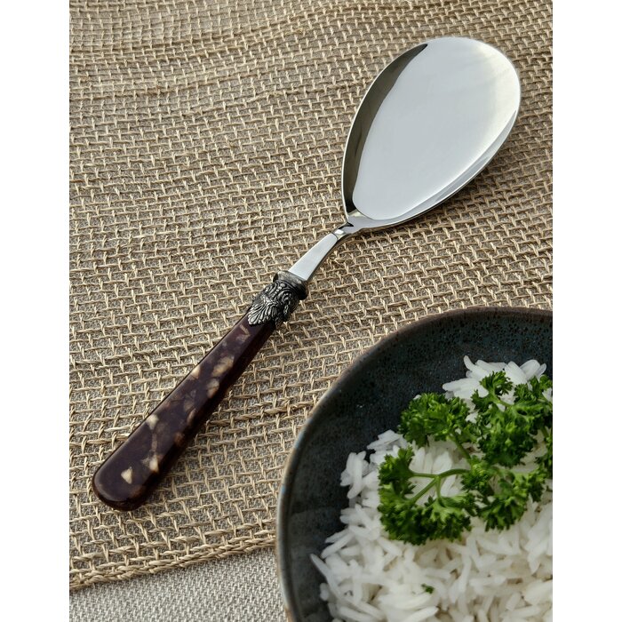 Cuchara para servir arroz, Márron (motivo tortuga)