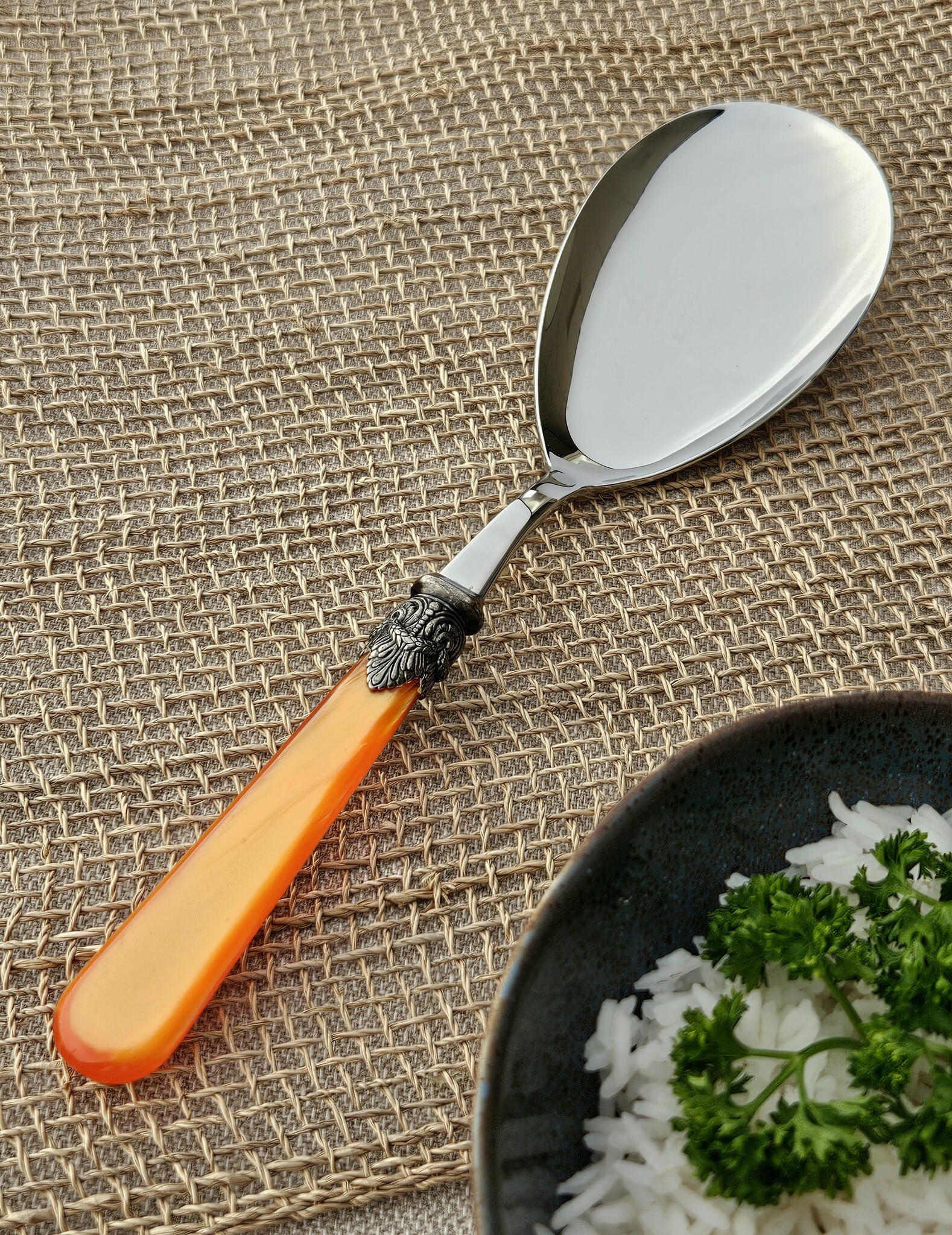Rice serving spoon, Orange (mother-of-pearl)