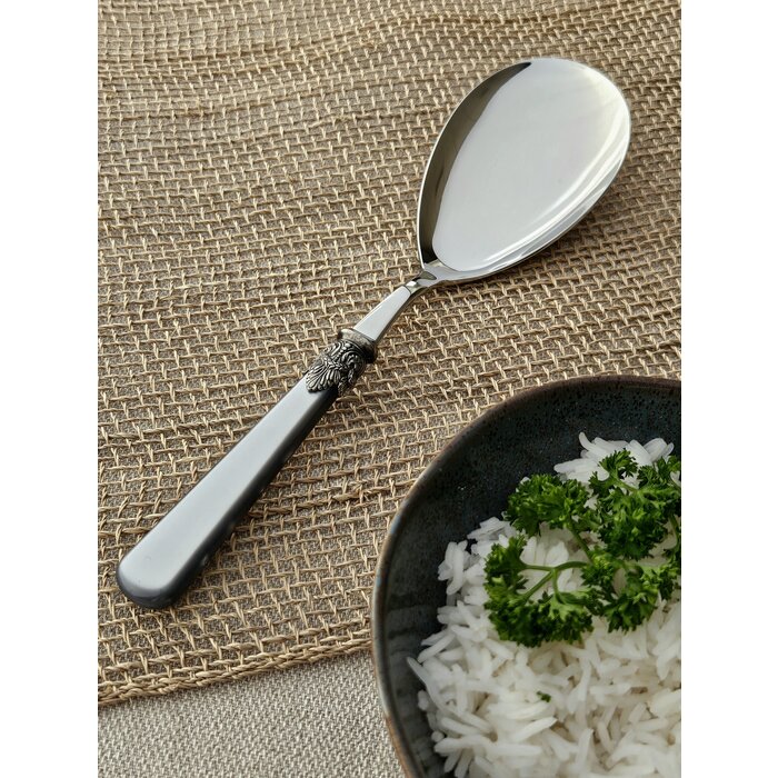 Rice serving spoon, Gray (mother-of-pearl)