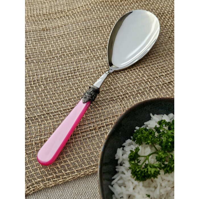 Rice serving spoon, Fuchsia (mother-of-pearl)