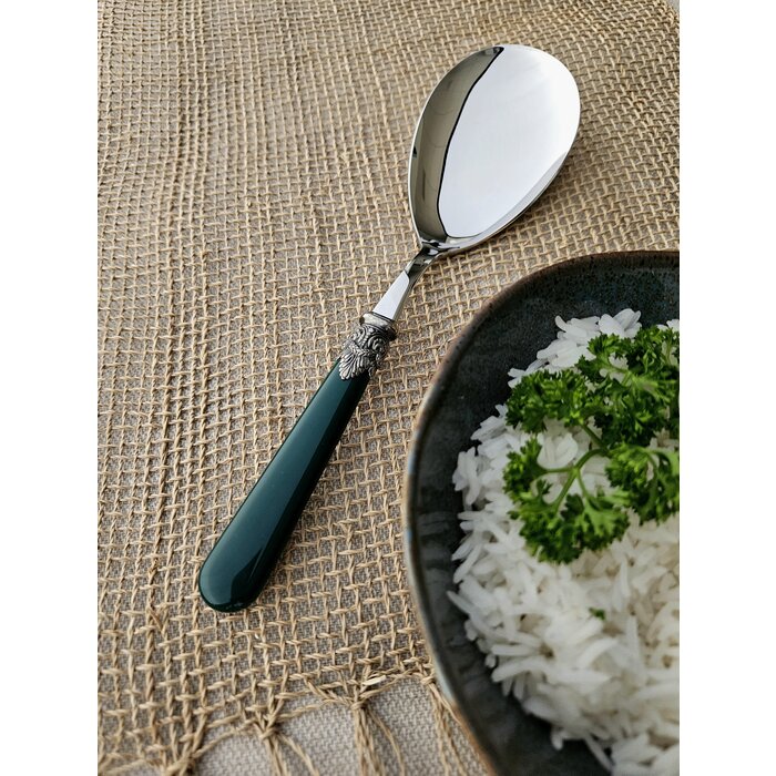 Rice serving spoon, Green (matte)