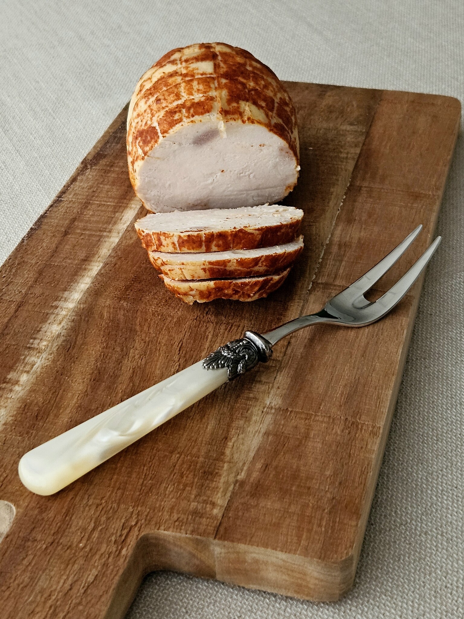 Fourchette à viande, Ivoire (nacré)