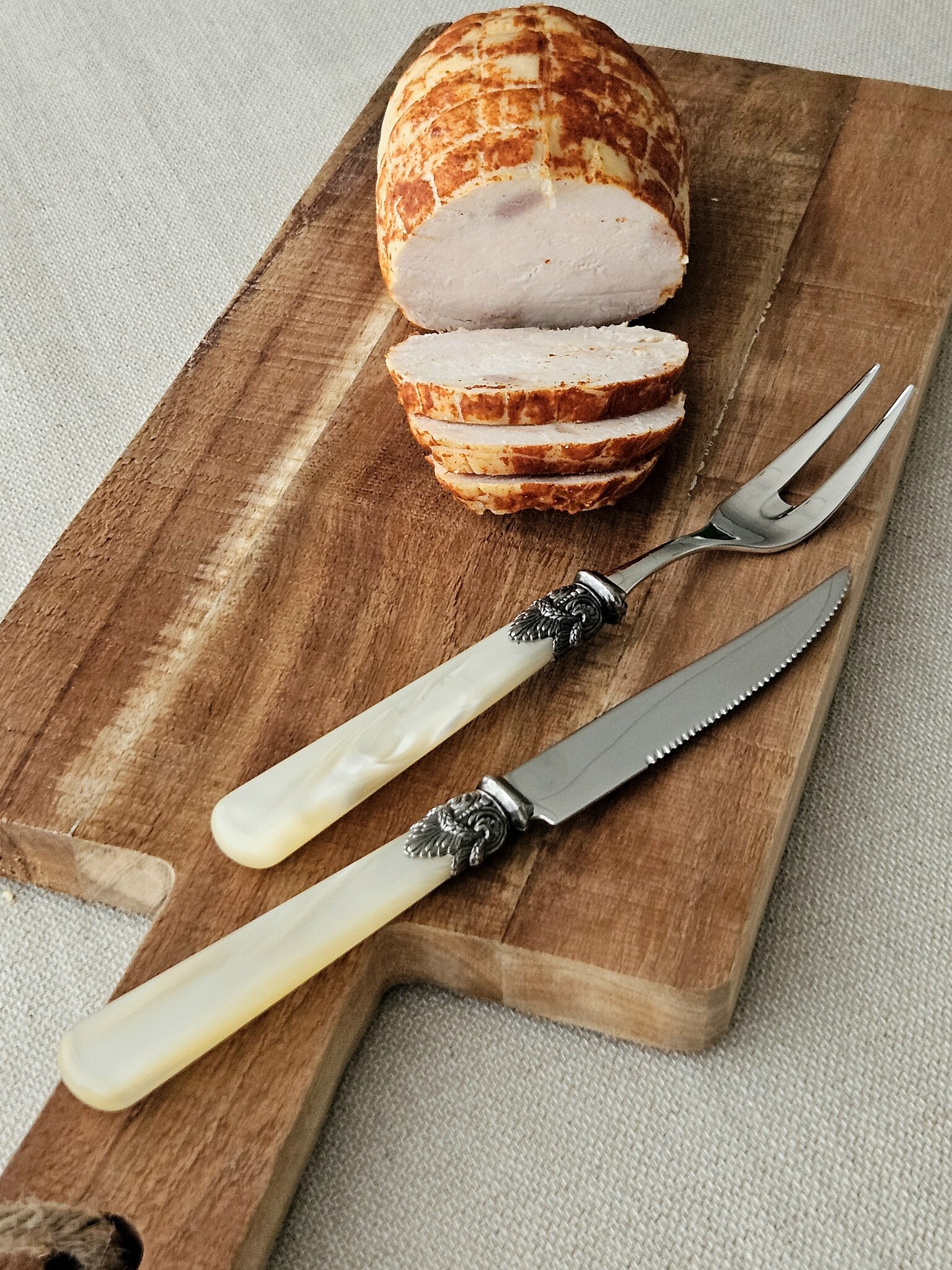 Cuchillo para Carne, Marfil (brillo nácar)