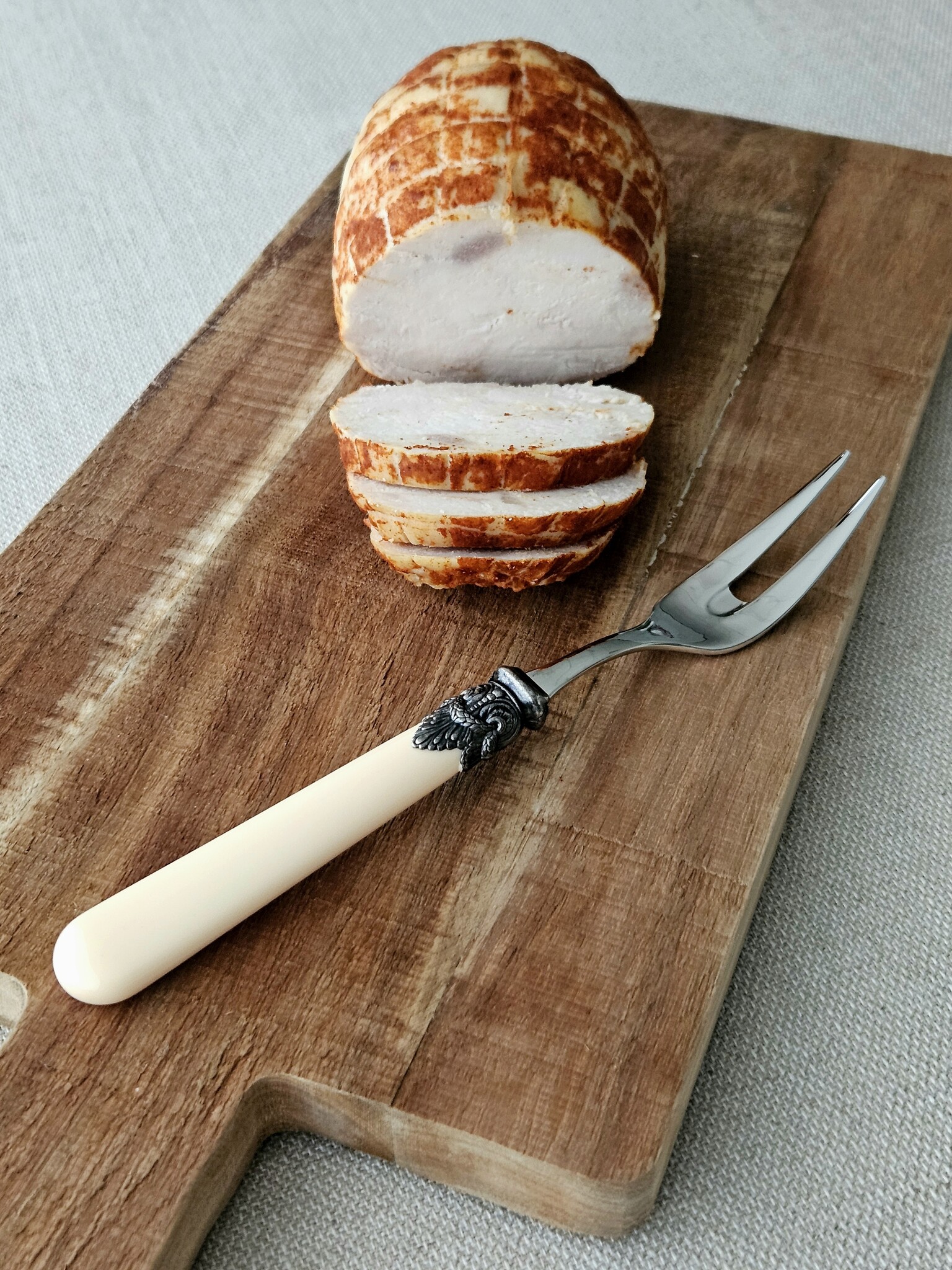 Tenedor para carne, Marfil (liso)