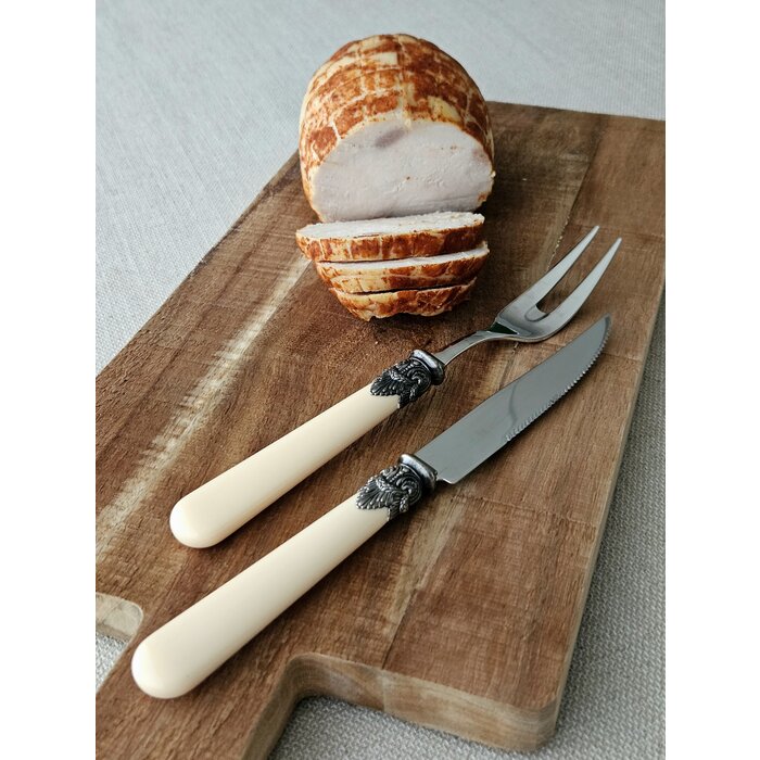 Tenedor para carne, Marfil (mate)