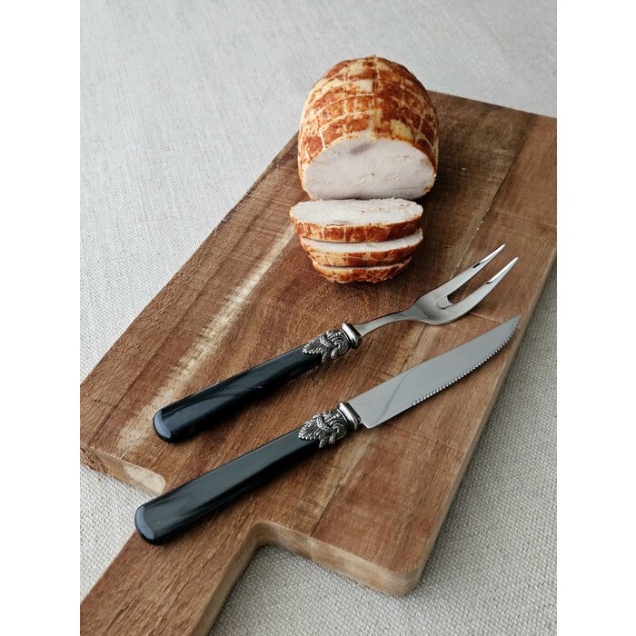 Tenedor para carne, Negro (nácar)