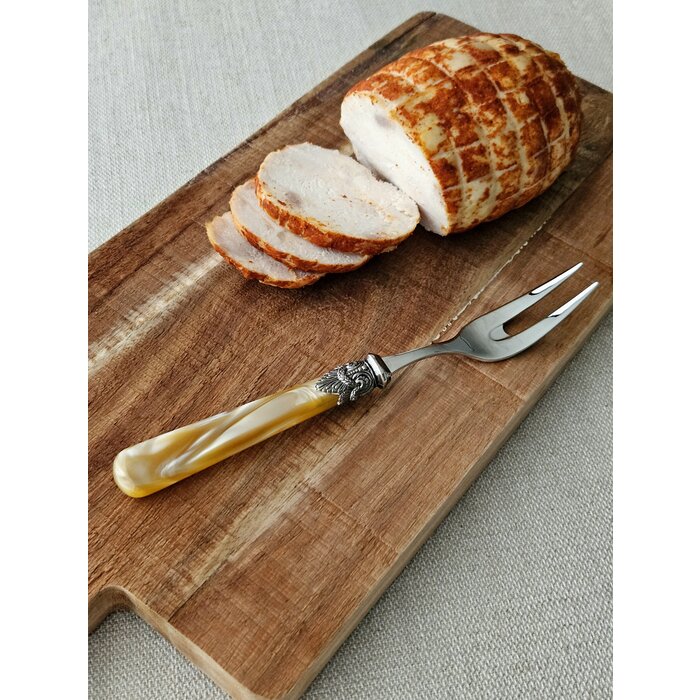 Fourchette à viande, Miel Or (éclat nacré)