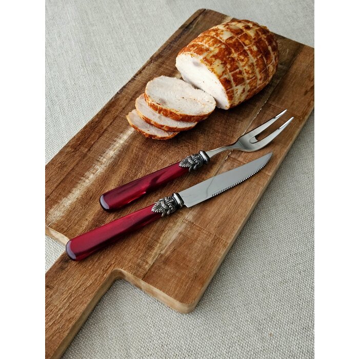 Fourchette à viande, Rouge (nacré)