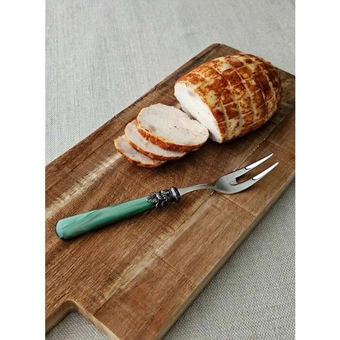 Meat fork, Green (mother-of-pearl)