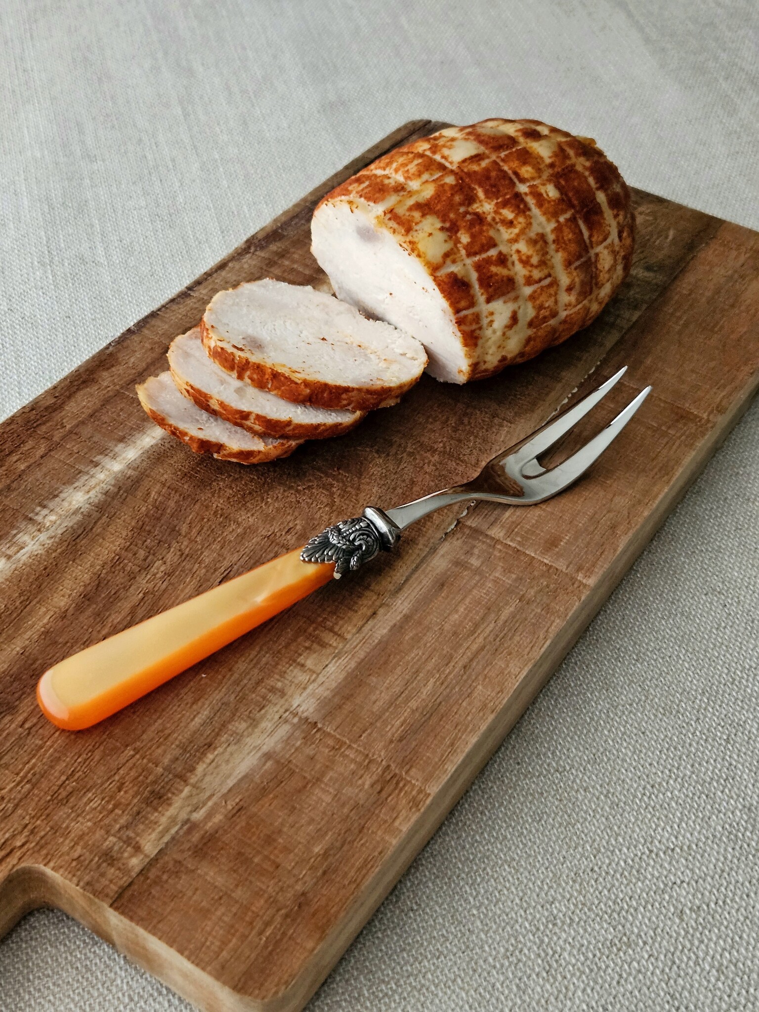 Tenedor para carne, Naranja (nácar)