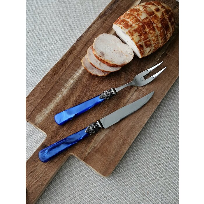 Couteau à Steak, Bleu (nacré)