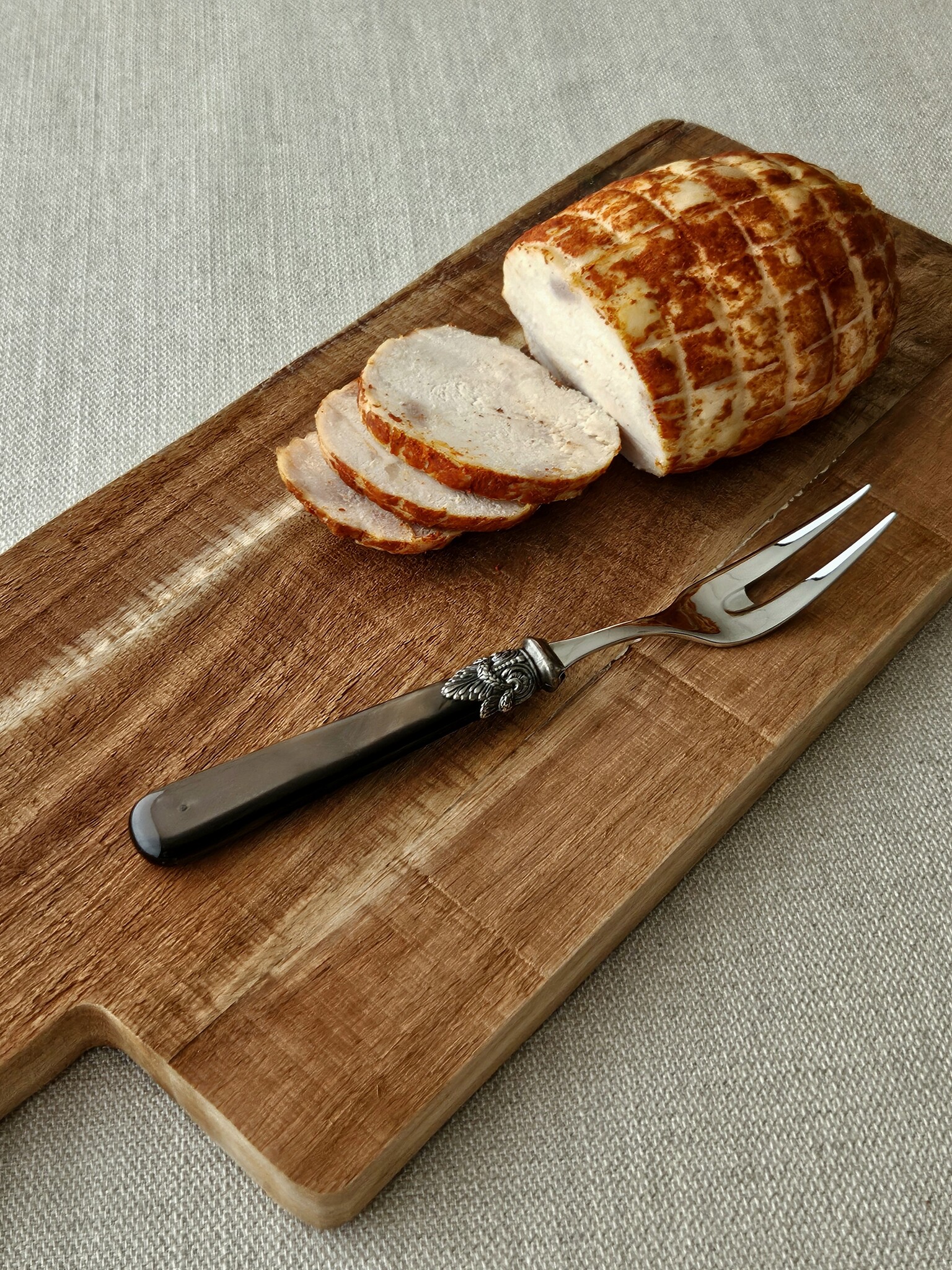 Fourchette à viande, Marron (éclat nacré)