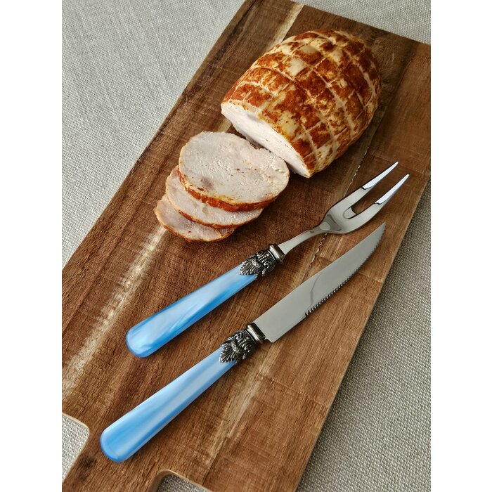Meat fork, Light Blue (mother-of-pearl)