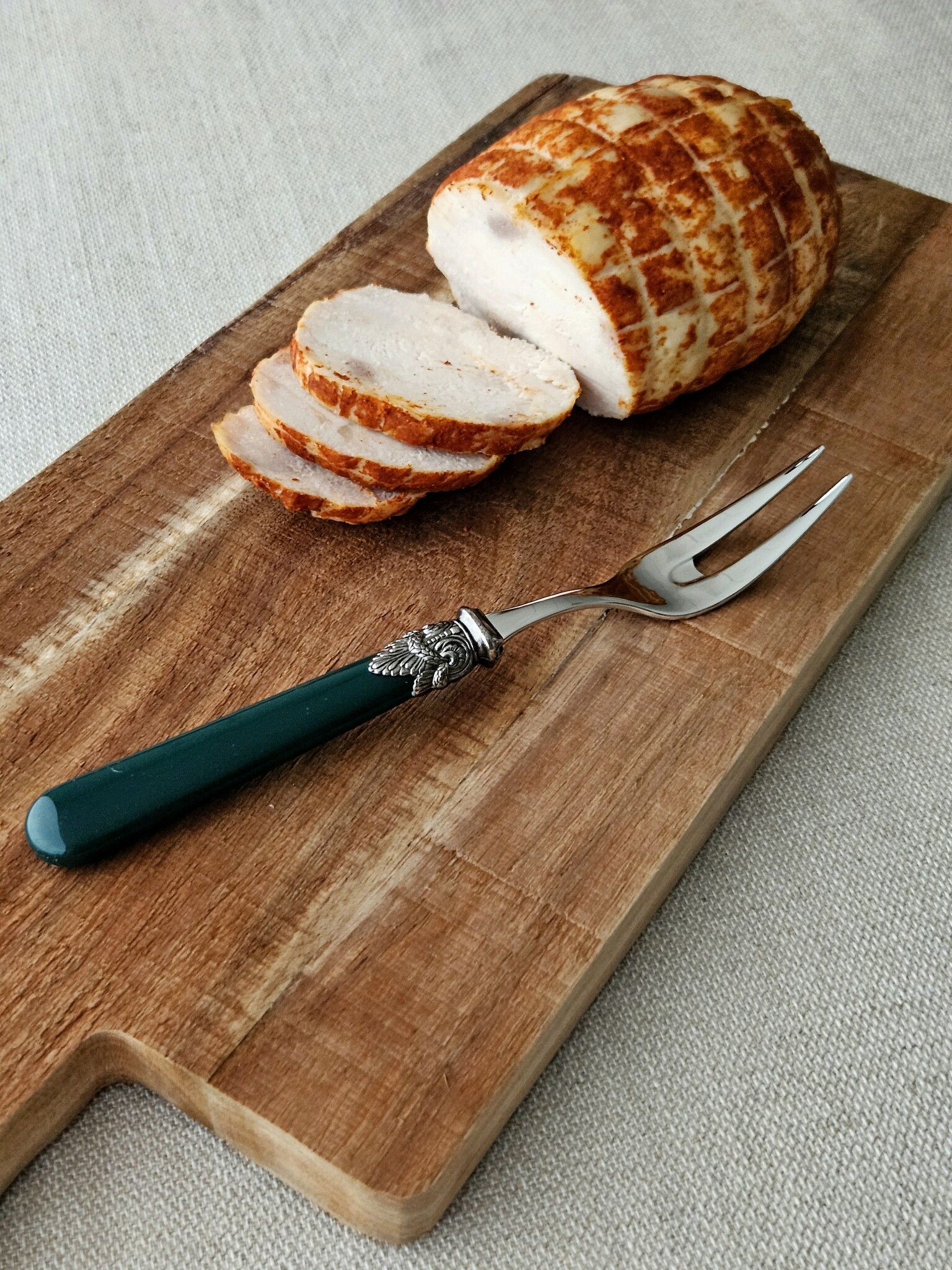 Tenedor para carne, Verde (liso)