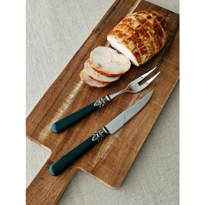 Tenedor para carne, Verde (liso)