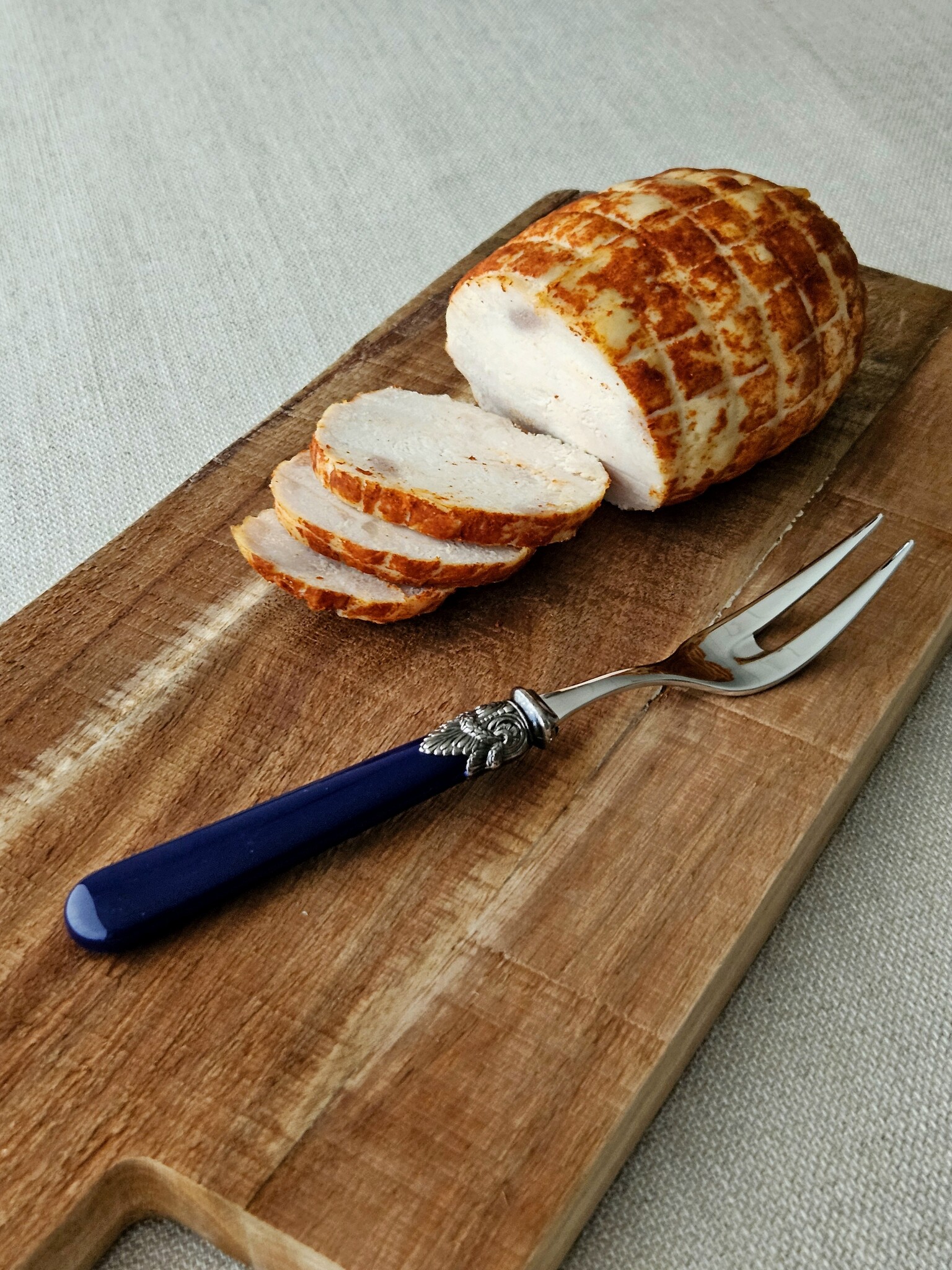 Fourchette à viande, Bleu (mat)