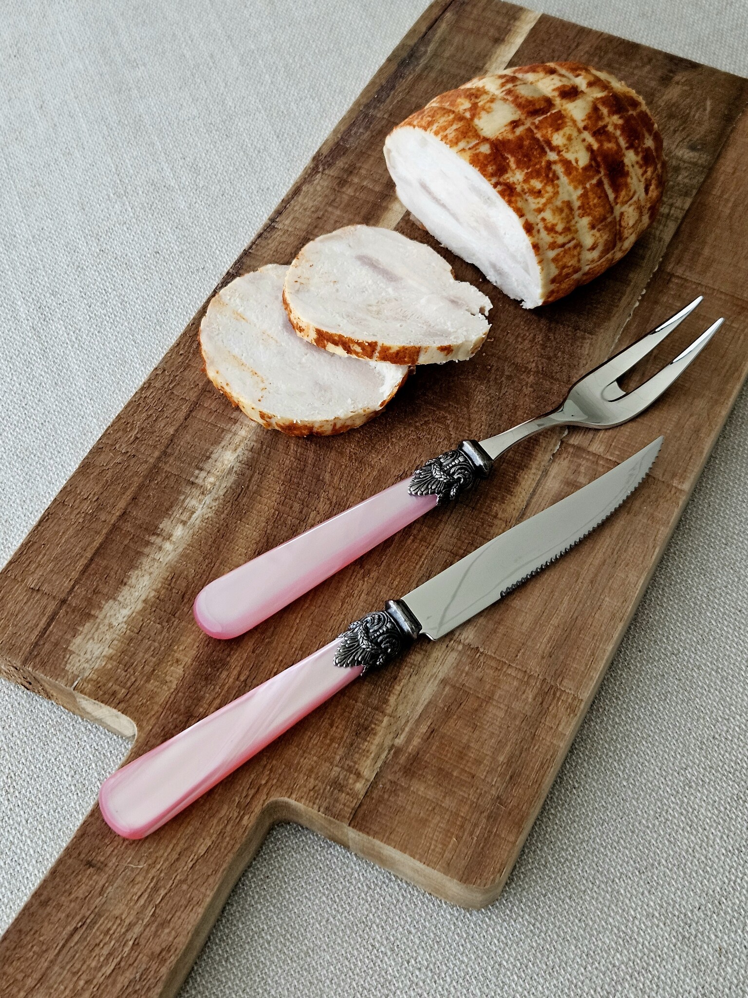 Steak Knife, Pink (mother-of-pearl)
