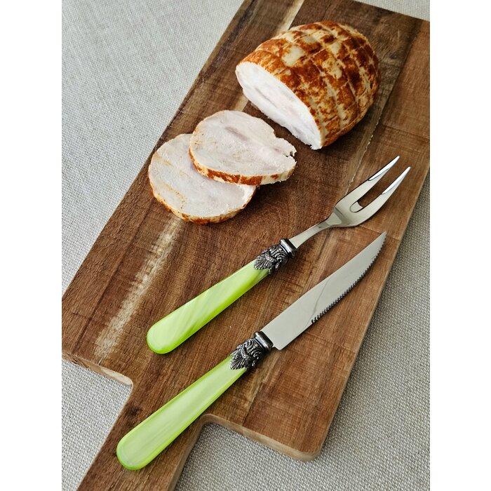 Couteau à Steak, Vert Clair (nacré)
