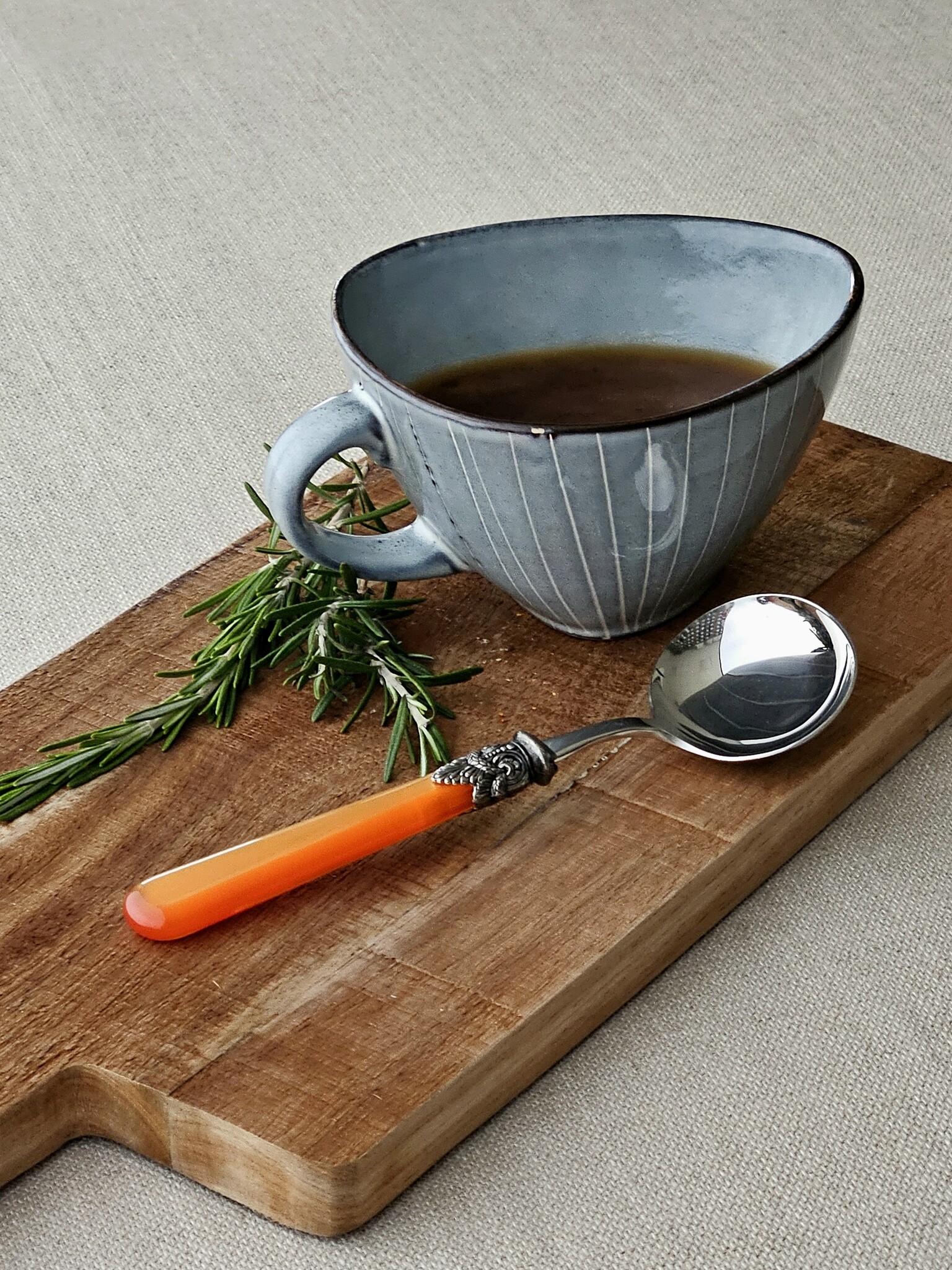 Cuillère à sauce, Orange (éclat nacré)