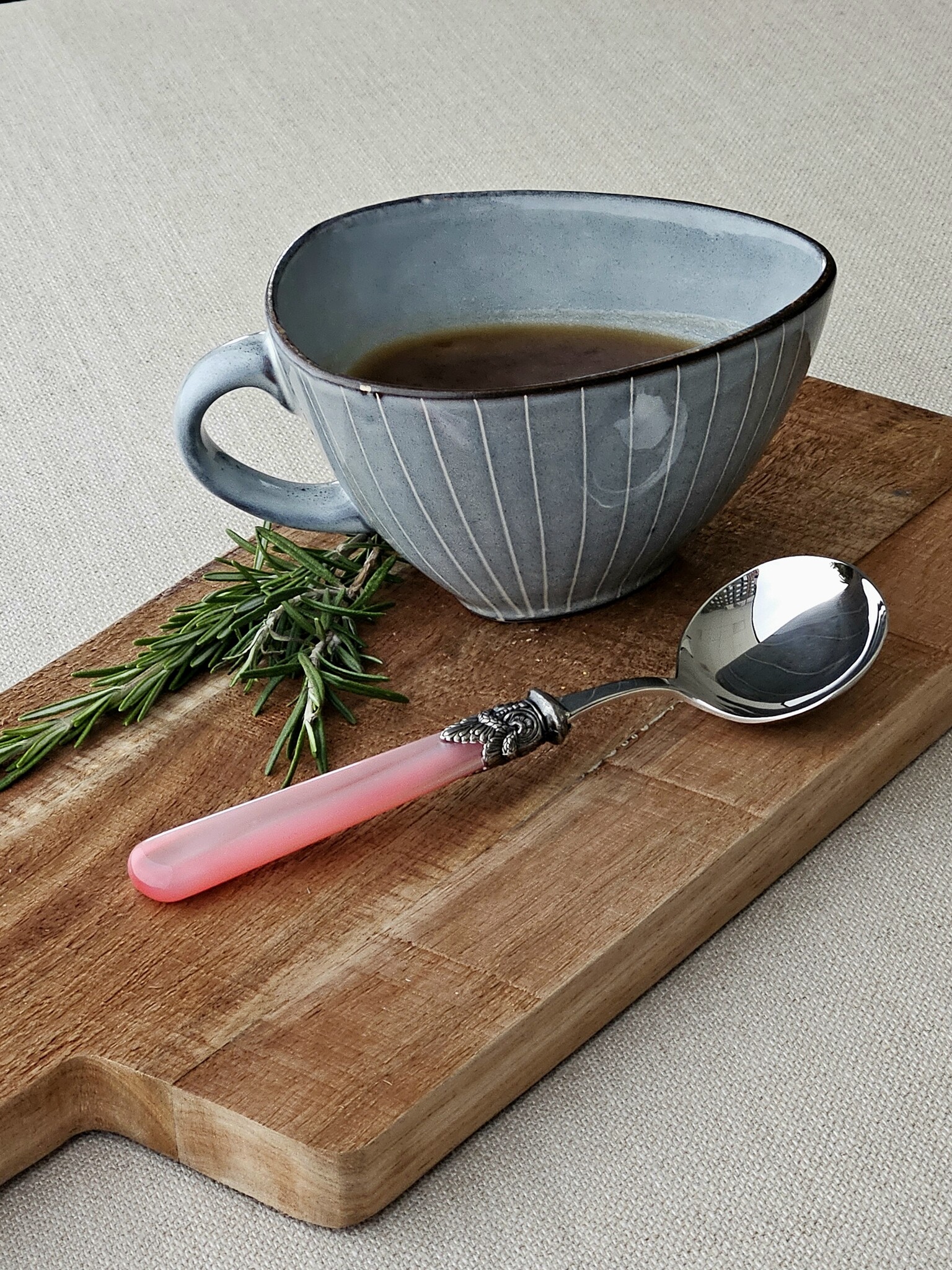 Cuillère à sauce, Rose (nacré)