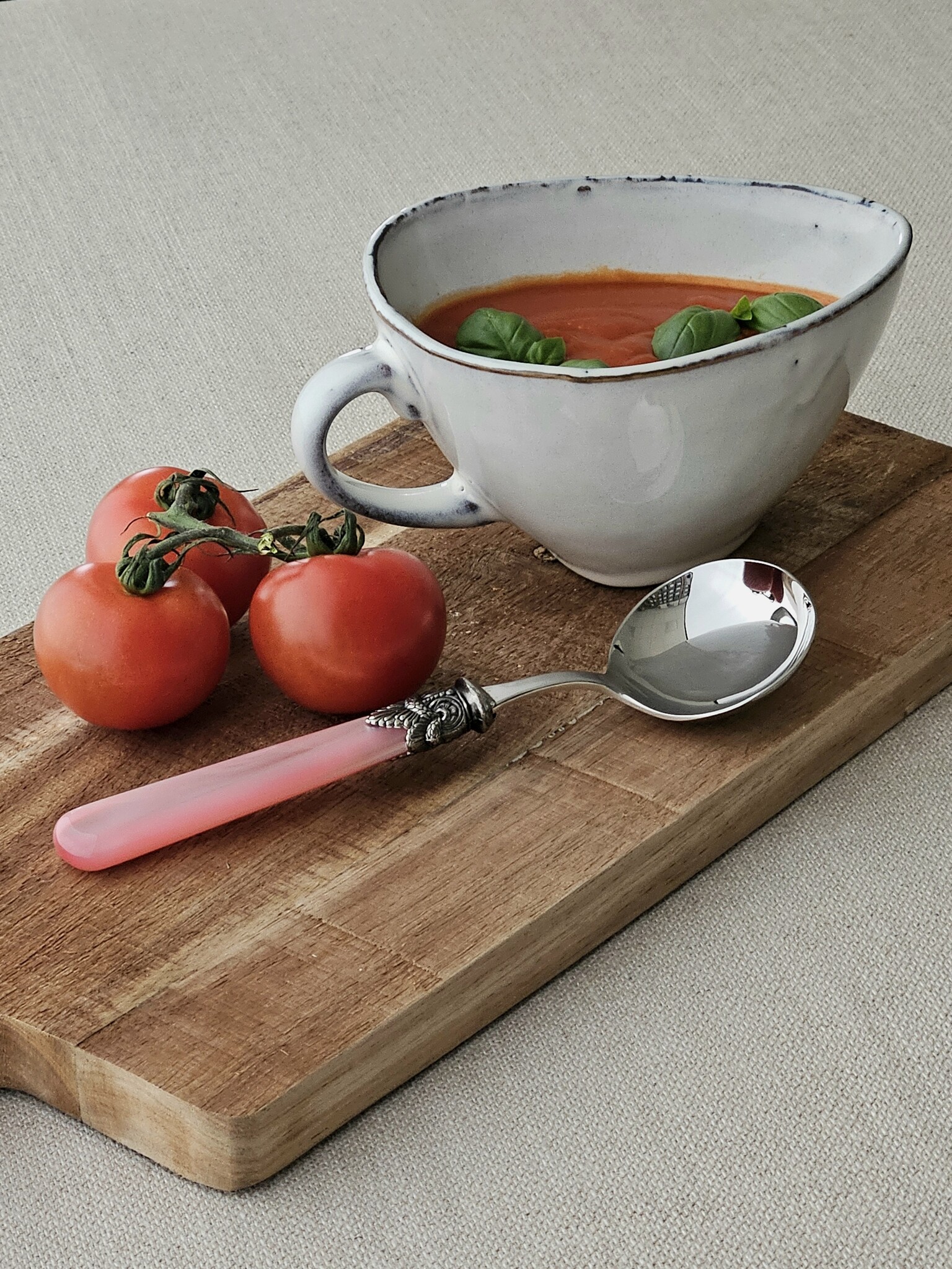 Cuillère à sauce, Rose (nacré)