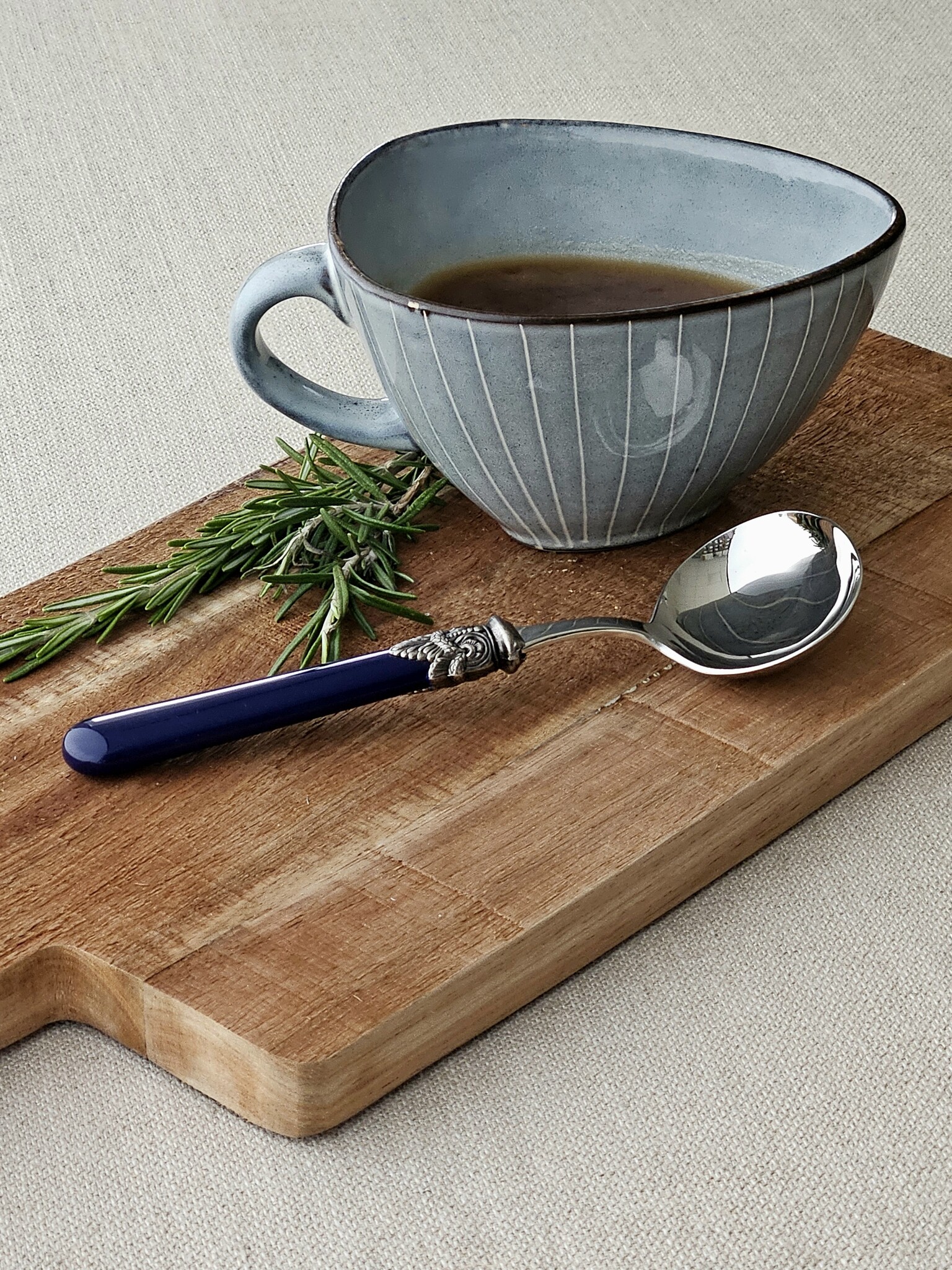 Gravy ladle, Blue (matte)