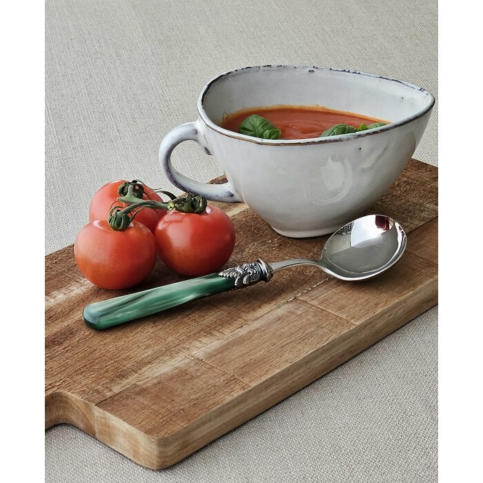 Gravy ladle, Green (mother-of-pearl sheen)