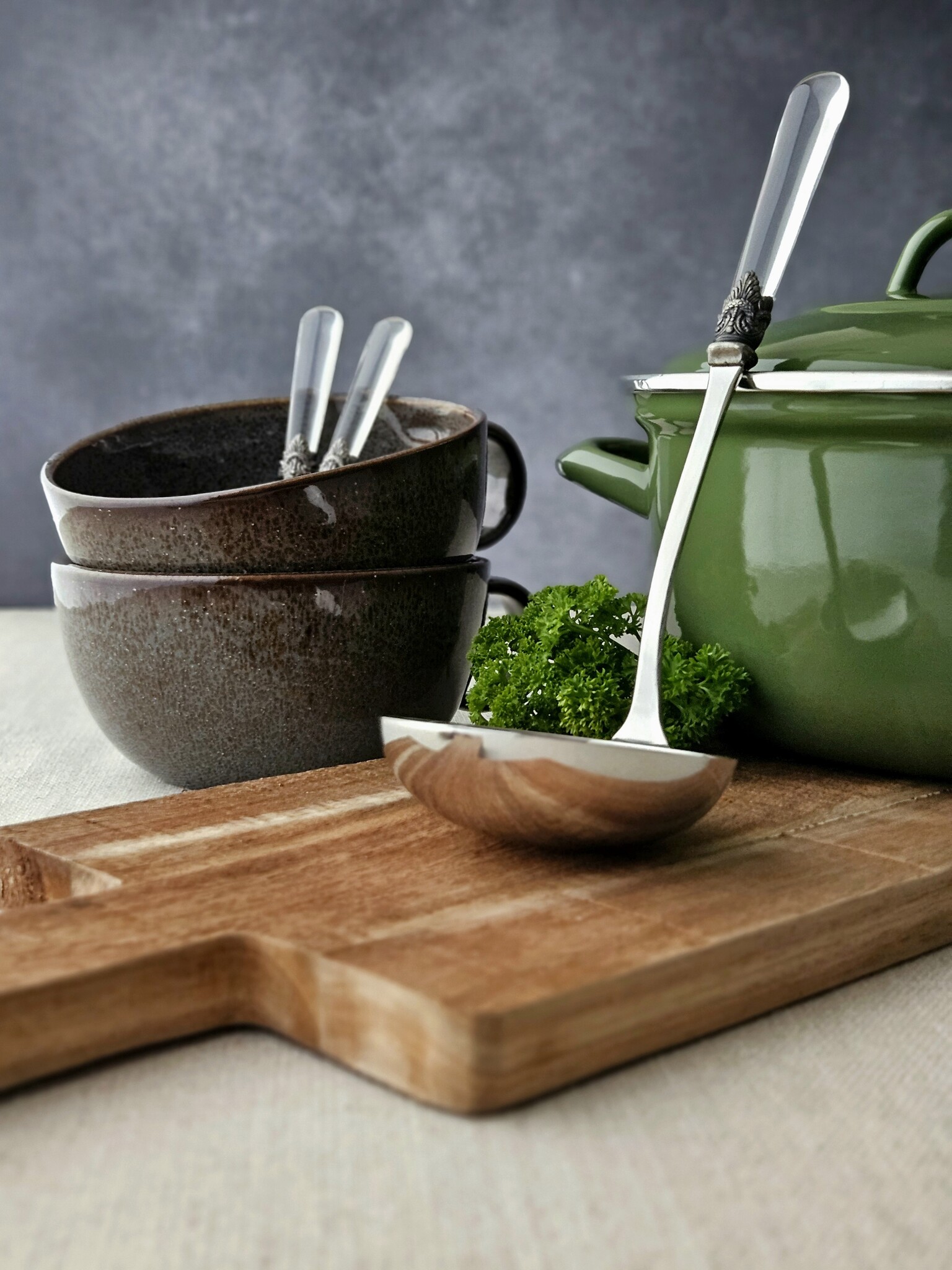 Louche à soupe, Transparent