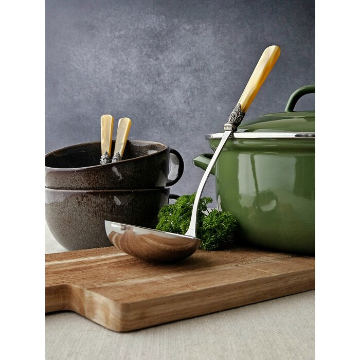 Soup ladle, Honey Gold (mother-of-pearl)