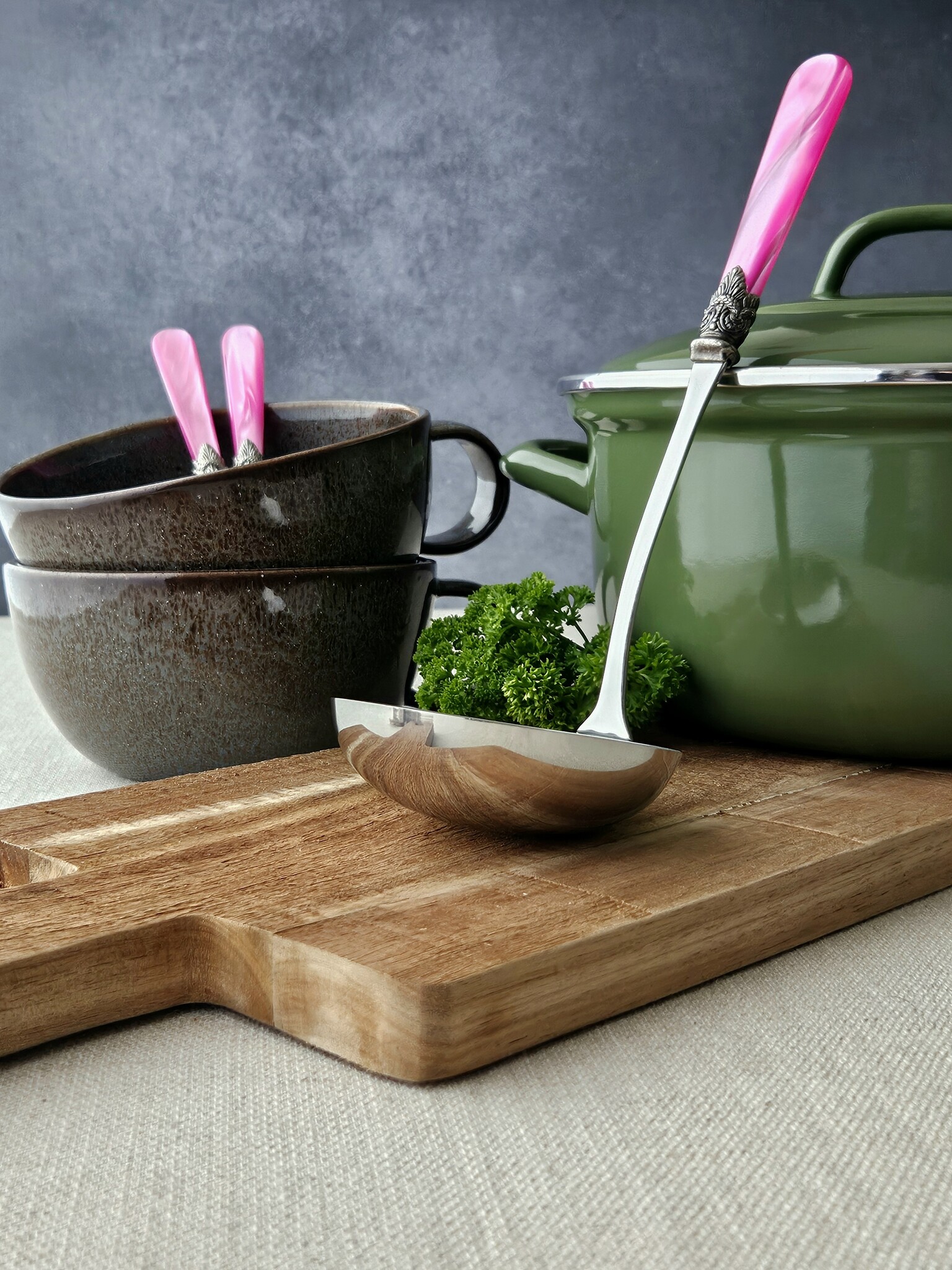 Louche à soupe, Fuchsia (éclat nacré)