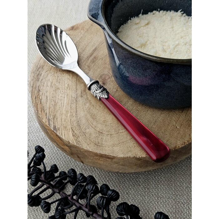 Cheese spoon, Red (mother-of-pearl)