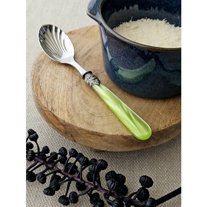 Cuchara para queso,Verde Claro (brillo nácar)