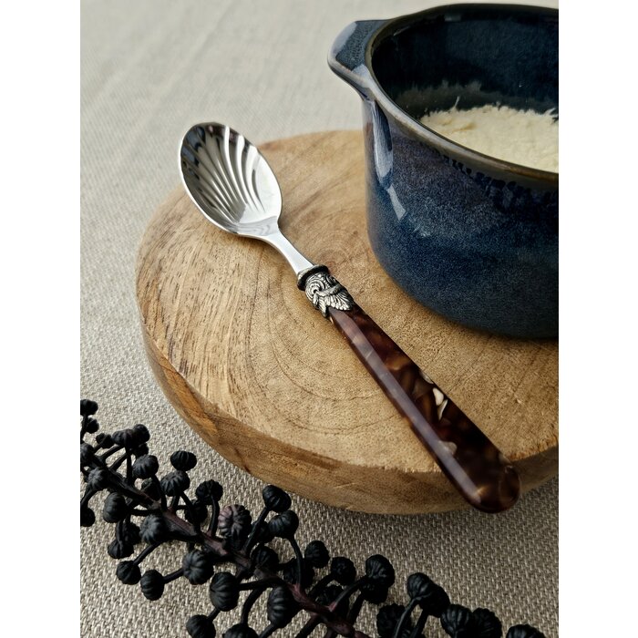 Cheese spoon, Brown (turtle motif)